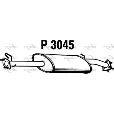 P3045 FENNO Середній глушник вихлопних газів