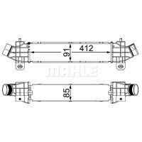 CI 25 000S MAHLE Интеркулер
