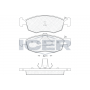 181508 ICER Комплект гальмівних колодок дисковий гальм