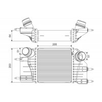 822908 VALEO Интеркулер