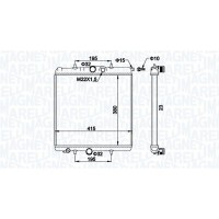 350213194100 MAGNETI MARELLI Радіатор охолодження двигуна