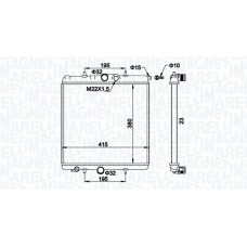 350213194100 MAGNETI MARELLI Радіатор охолодження двигуна