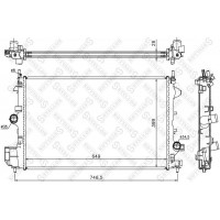 10-25769-SX STELLOX Радіатор охолодження двигуна
