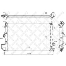 10-25769-SX STELLOX Радіатор охолодження двигуна