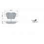 0 986 494 099 BOSCH Комплект гальмівних колодок дисковий гальм