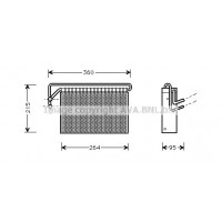 BWV024 AVA QUALITY COOLING Випарник кондиціонера