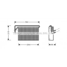 BWV024 AVA QUALITY COOLING Випарник кондиціонера