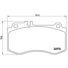 P 50 087 BREMBO Комплект гальмівних колодок дисковий гальм