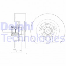 BG9115RSC DELPHI Гальмівний диск