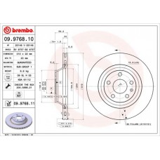 09.9768.11 BREMBO Гальмівний диск