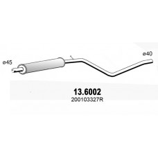 13.6002 ASSO Середній глушник вихлопних газів