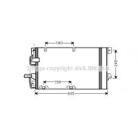 OLA5326D AVA QUALITY COOLING Конденсатор кондиціонера