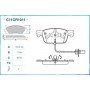 C11CR1011 CWORKS Комплект гальмівних колодок дисковий гальм