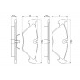 0 986 461 766 BOSCH КомплеК т гальмівних колодок, дискове гальмо