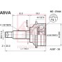 MZ-37A44 ASVA Шарнирный комплект, Привідний вал