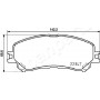 PA-0707AF JAPANPARTS Комплект гальмівних колодок дисковий гальм