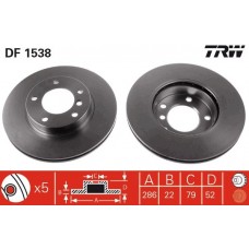 DF1538 TRW Гальмівний диск