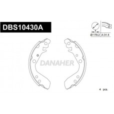 DBS10430A DANAHER Комплект гальмівних колодок