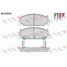BL2331A1 FTE Комплект гальмівних колодок дисковий гальм