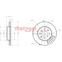 6110128 METZGER Гальмівний диск
