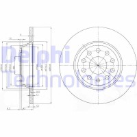 BG3954C DELPHI Гальмівний диск