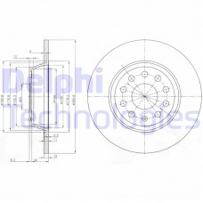 BG3954C DELPHI Гальмівний диск