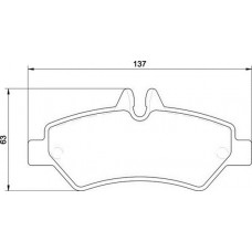 363710033016 MAGNETI MARELLI Комплект гальмівних колодок дисковий гальм