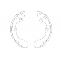 KBS-8905 KAVO PARTS Комплект гальмівних колодок
