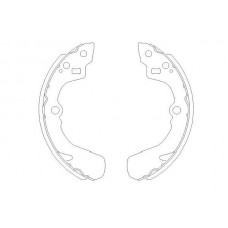 KBS-8905 KAVO PARTS Комплект гальмівних колодок