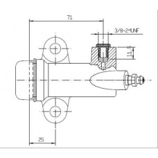 VSC116 MOTAQUIP Робочий циліндр система зчеплення
