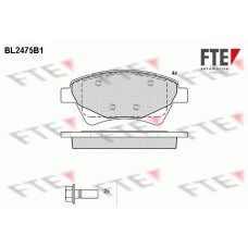 BL2475B1 FTE Комплект гальмівних колодок дисковий гальм