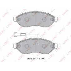 BD-2828 LYNXauto Комплект гальмівних колодок дисковий гальм
