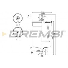 FE0395 BREMSI Паливний фільтр