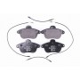 8DB 355 019-081 HELLA Комплект гальмівних колодок дисковий гальм