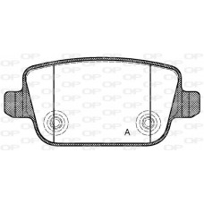BPA1256.00 OPEN PARTS Комплект гальмівних колодок дисковий гальм