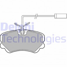 LP900 DELPHI Комплект гальмівних колодок дисковий гальм