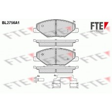 BL2756A1 FTE Комплект гальмівних колодок дисковий гальм