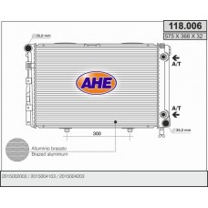 118.006 AHE Радіатор охолодження двигуна