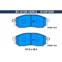 B1.G120-1029.2 GALFER КомплеК т гальмівних колодок, дискове гальмо
