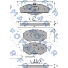 FO 907381 FOMAR Friction КомплеК т гальмівних колодок, дискове гальмо