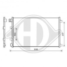 DCC1115 DIEDERICHS Конденсатор кондиціонера