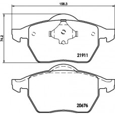MDB2689 MINTEX MINTEX Гальмівні колодки перед. AUDI A3; SEAT Toledo; SKODA Octavia; VW Golf