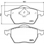 8DB 355 008-021 HELLA Комплект гальмівних колодок дисковий гальм
