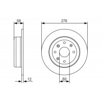 0 986 479 A56 BOSCH Гальмівний диск