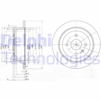 BG3615 DELPHI Гальмівний диск