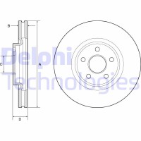 BG9203C DELPHI Гальмівний диск