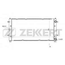MK-1276 ZEKKERT Радіатор охолодження двигуна