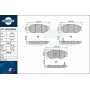 RT 2PD18060 ROTINGER Комплект гальмівних колодок дисковий гальм