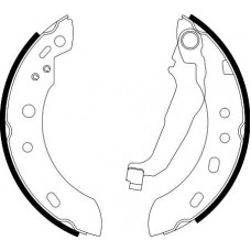 8DB 355 002-481 HELLA PAGID Комплект гальмівних колодок