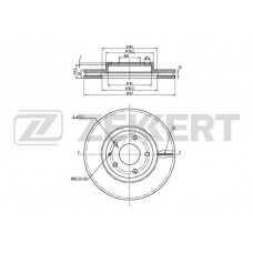 BS-5488 ZEKKERT Гальмівний диск